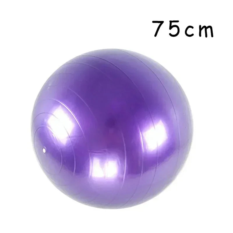 Big Yoga Ball PVC Inflatable Yoga Exercise Ball Thickened Gym Fit Ball Exercise Home Fitness Pilates Sport Balance Ball, 45-85Cm