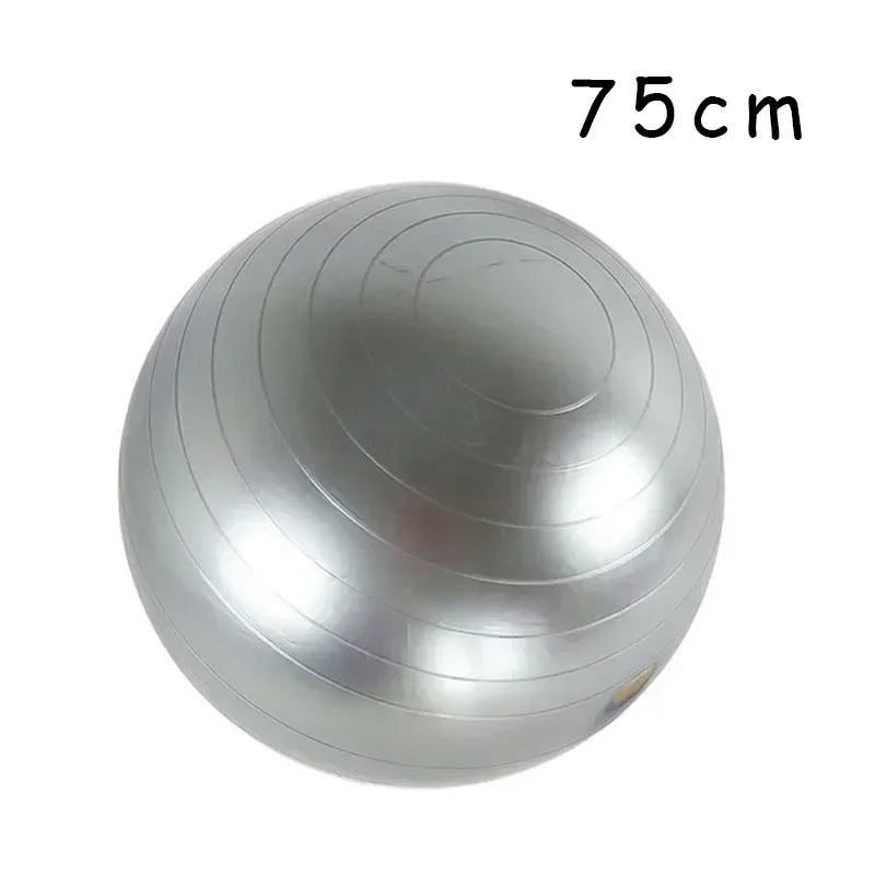 Big Yoga Ball PVC Inflatable Yoga Exercise Ball Thickened Gym Fit Ball Exercise Home Fitness Pilates Sport Balance Ball, 45-85Cm