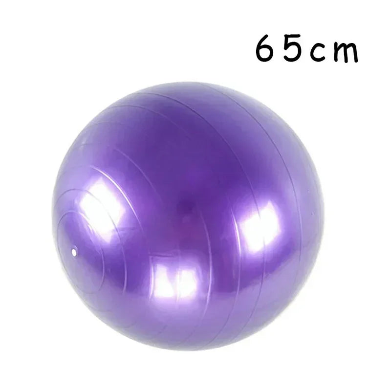Big Yoga Ball PVC Inflatable Yoga Exercise Ball Thickened Gym Fit Ball Exercise Home Fitness Pilates Sport Balance Ball, 45-85Cm