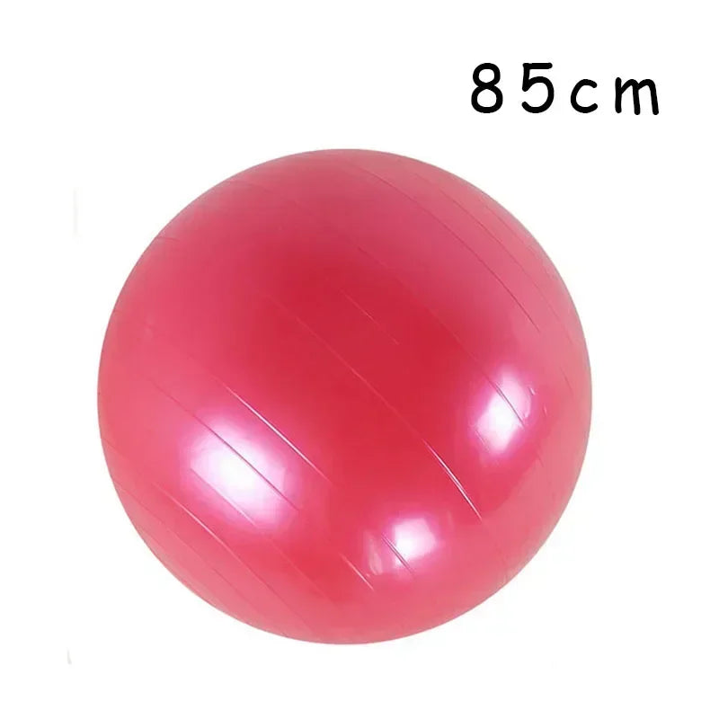 Big Yoga Ball PVC Inflatable Yoga Exercise Ball Thickened Gym Fit Ball Exercise Home Fitness Pilates Sport Balance Ball, 45-85Cm