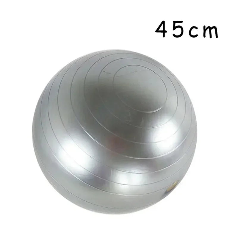 Big Yoga Ball PVC Inflatable Yoga Exercise Ball Thickened Gym Fit Ball Exercise Home Fitness Pilates Sport Balance Ball, 45-85Cm