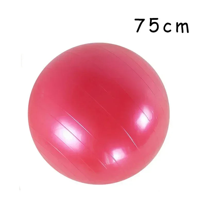 Big Yoga Ball PVC Inflatable Yoga Exercise Ball Thickened Gym Fit Ball Exercise Home Fitness Pilates Sport Balance Ball, 45-85Cm